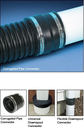 Corrugated Pipe And Downspout Connectors StormDrain Plus Fernco 