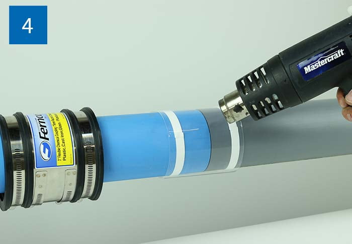 Fernco Chemical Couplings Installation Step 4