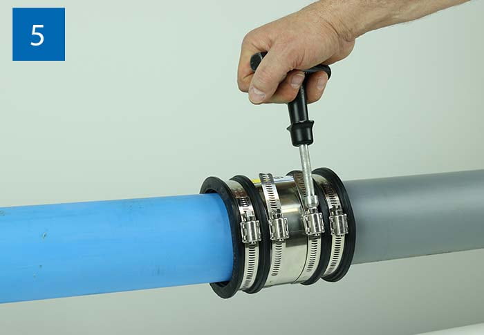 Fernco Chemical Couplings Installation Step 5