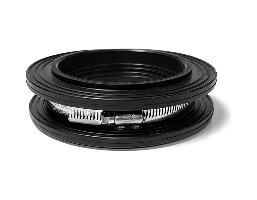 Fernco Dual Puddle Flange with stainless steel clamp