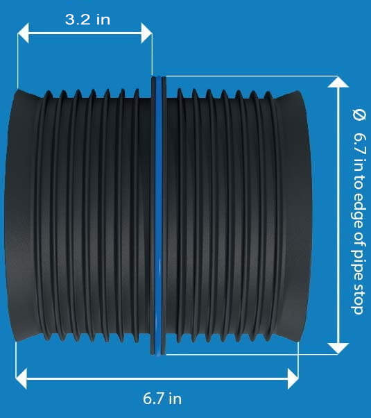 6" Inch Straight Connection - Icon Pushfit Coupling