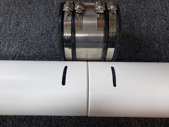 Fernco Chemical Couplings Installation Step 2
